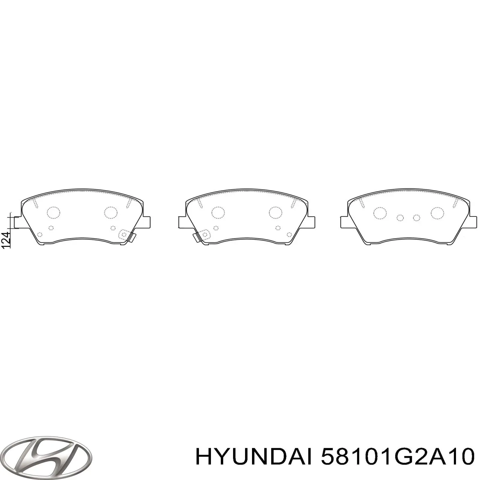 Sapatas do freio dianteiras de disco Hyundai/Kia 58101G2A10 preço, a partir de 45,76 USD