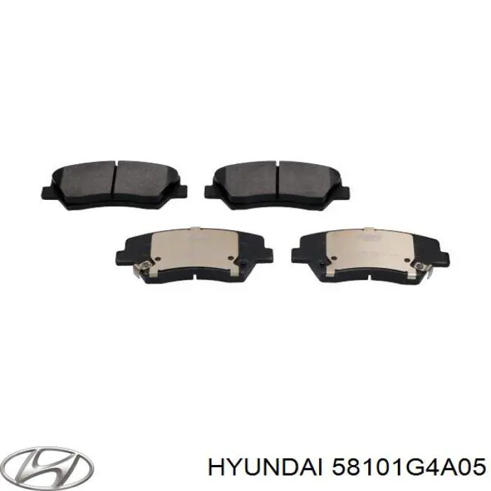 Sapatas do freio dianteiras de disco Hyundai/Kia 58101G4A05 preço, a partir de 48,58 USD