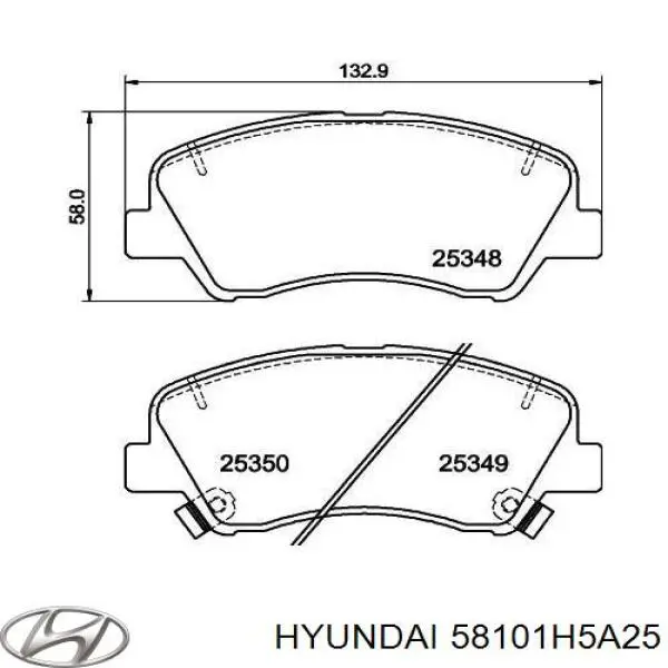 Sapatas do freio dianteiras de disco Hyundai/Kia 58101H5A25 preço, a partir de 31,01 USD
