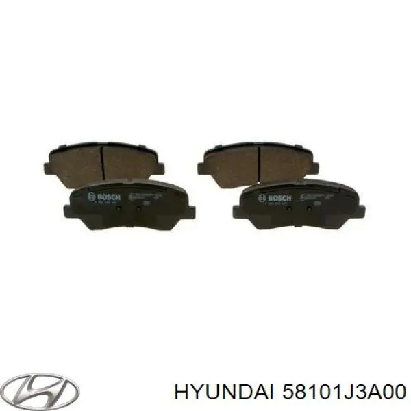Sapatas do freio dianteiras de disco Hyundai/Kia 58101J3A00 preço, a partir de 44,83 USD