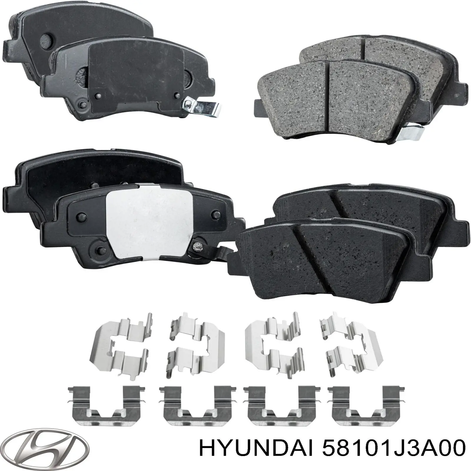 Compre 58101J3A00 Hyundai/Kia Sapatas do freio dianteiras de disco