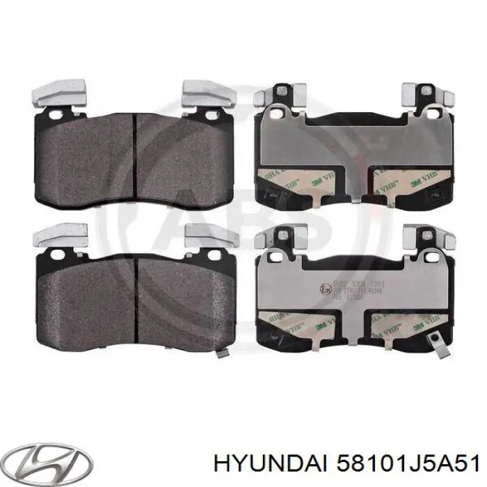 Sapatas do freio dianteiras de disco Hyundai/Kia 58101J5A51 preço, a partir de 63,65 USD