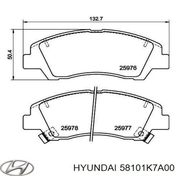 Sapatas do freio dianteiras de disco Hyundai/Kia 58101K7A00 preço, a partir de 35,10 USD