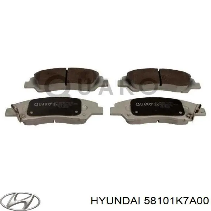 Compre 58101K7A00 Hyundai/Kia Sapatas do freio dianteiras de disco