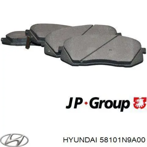 Sapatas do freio dianteiras de disco Hyundai/Kia 58101AOA50 preço, a partir de 40,58 USD
