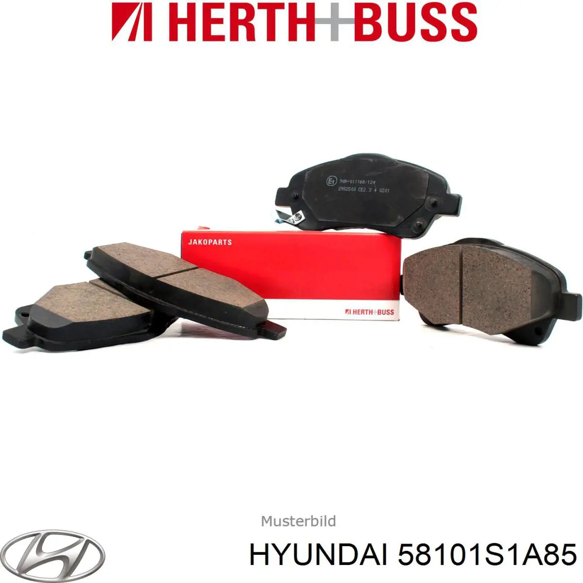 Sapatas do freio dianteiras de disco 58101C5A75 Hyundai/Kia