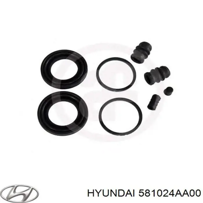 581024AA00 Hyundai/Kia Kit de reparação de suporte do freio dianteiro