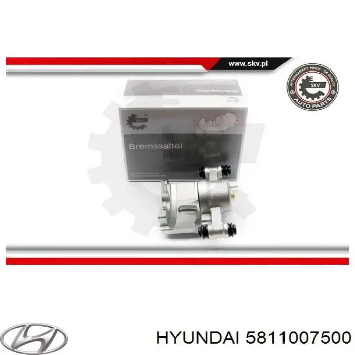 Compre 5811007500 Hyundai/Kia Suporte do freio dianteiro esquerdo
