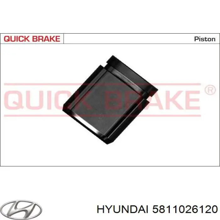 5811026120 Hyundai/Kia Suporte do freio dianteiro esquerdo