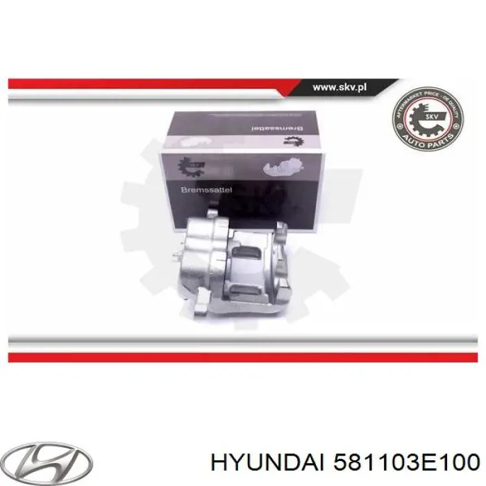 Compre 581103E100 Hyundai/Kia Suporte do freio dianteiro esquerdo