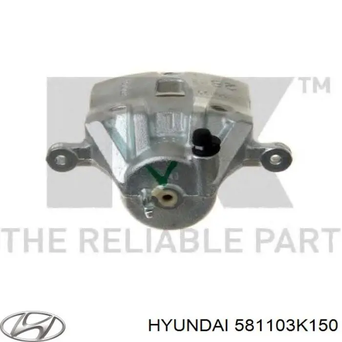 581103K150 Hyundai/Kia Suporte do freio dianteiro esquerdo