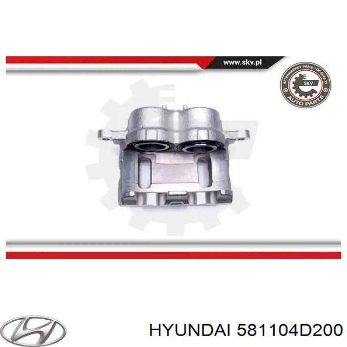Compre 581104D200 Hyundai/Kia Suporte do freio dianteiro esquerdo