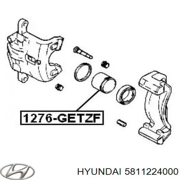 Pistão de suporte do freio dianteiro Hyundai/Kia 5811224000 preço, a partir de 12,84 USD