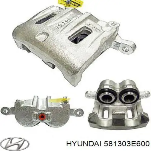581303E600 Hyundai/Kia Suporte do freio dianteiro direito