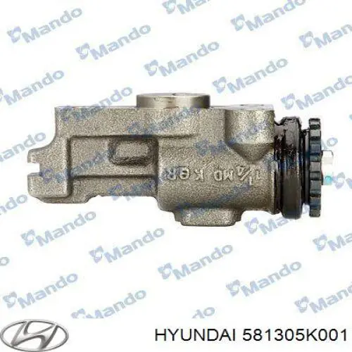 Cilindro dianteiro do freio de rodas de trabalho Hyundai/Kia 581305K001 preço, a partir de 248,88 USD