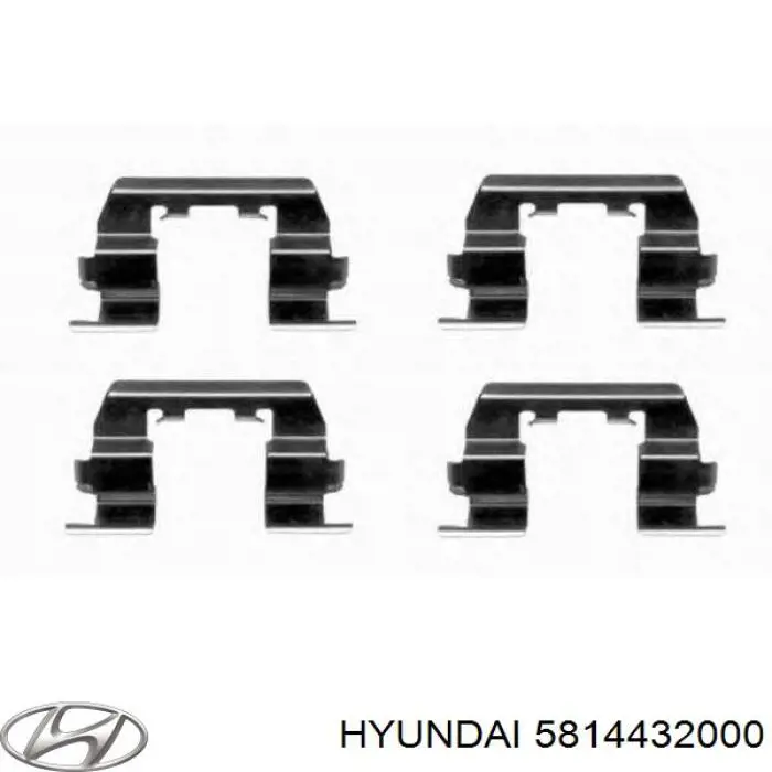Kit de molas de fixação de sapatas de disco dianteiras Hyundai/Kia 5814432000 preço, a partir de 9,62 USD