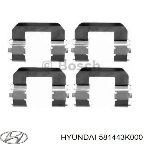 Kit de molas de fixação de sapatas de disco dianteiras Hyundai/Kia 581443K000 preço, a partir de 9,70 USD