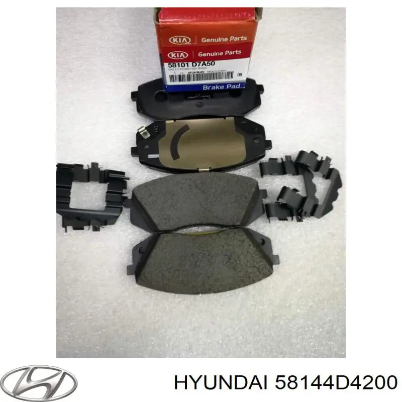 58144D5100 Hyundai/Kia Kit de molas de fixação de sapatas de disco dianteiras