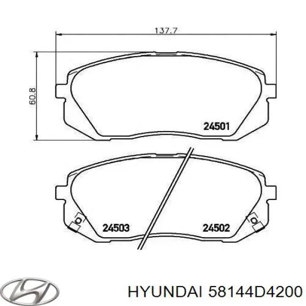 Kit de molas de fixação de sapatas de disco dianteiras Hyundai/Kia 58144D5100 preço, a partir de 5,58 USD