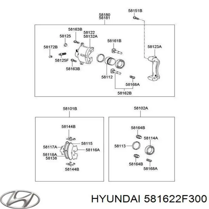 Guia superior de suporte dianteiro Hyundai/Kia 581622F300 preço, a partir de 5,59 USD