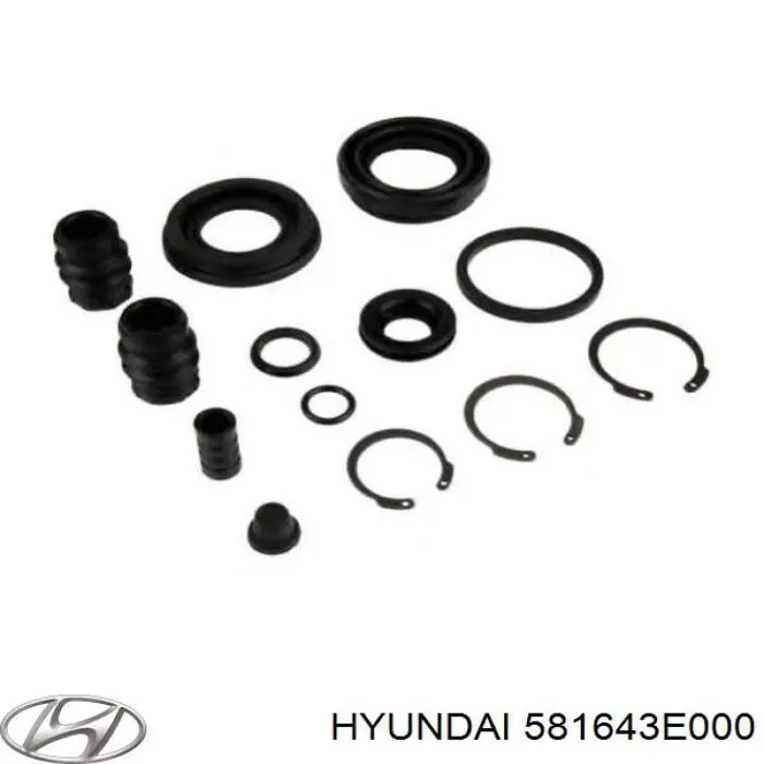 581643E000 Hyundai/Kia Bota de proteção de suporte guia do freio traseiro