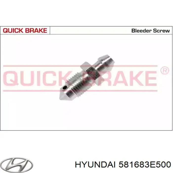 581683E500 Hyundai/Kia Bucha da guia de suporte dianteira