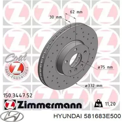 Bucha da guia de suporte dianteira Hyundai/Kia 581683E500 preço, a partir de 12,63 USD
