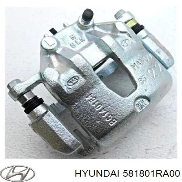 581801RA00 Hyundai/Kia Suporte do freio dianteiro esquerdo