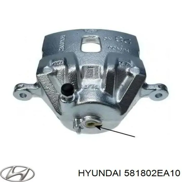 581802EA10 Hyundai/Kia Suporte do freio dianteiro esquerdo