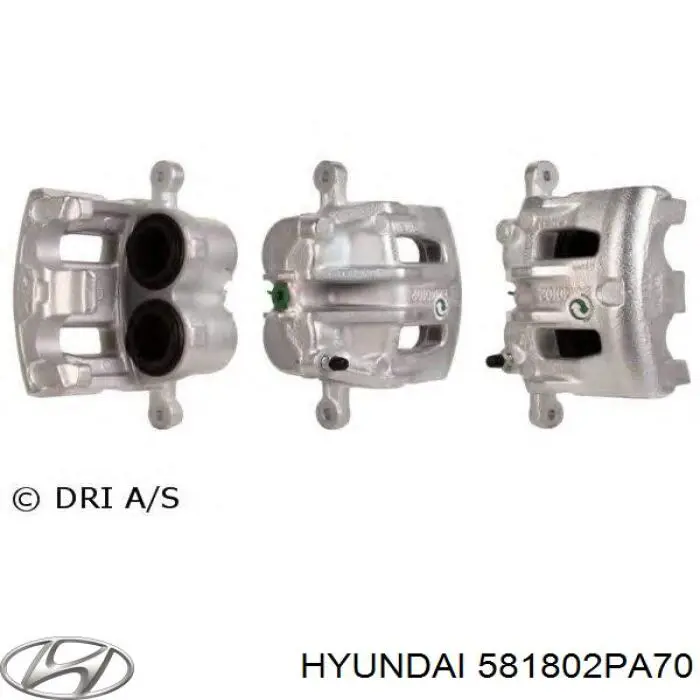 581802PA70 Hyundai/Kia Suporte do freio dianteiro esquerdo