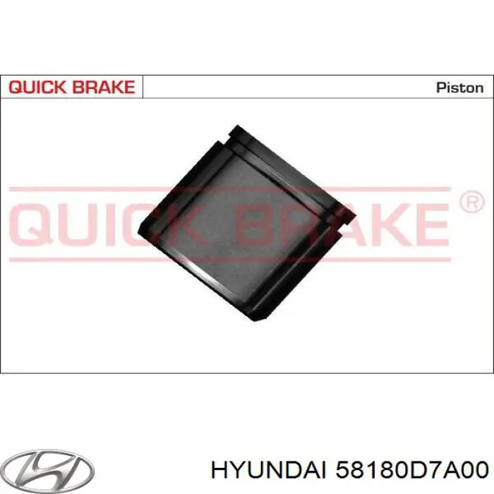 58180D7A00 Hyundai/Kia Suporte do freio dianteiro esquerdo