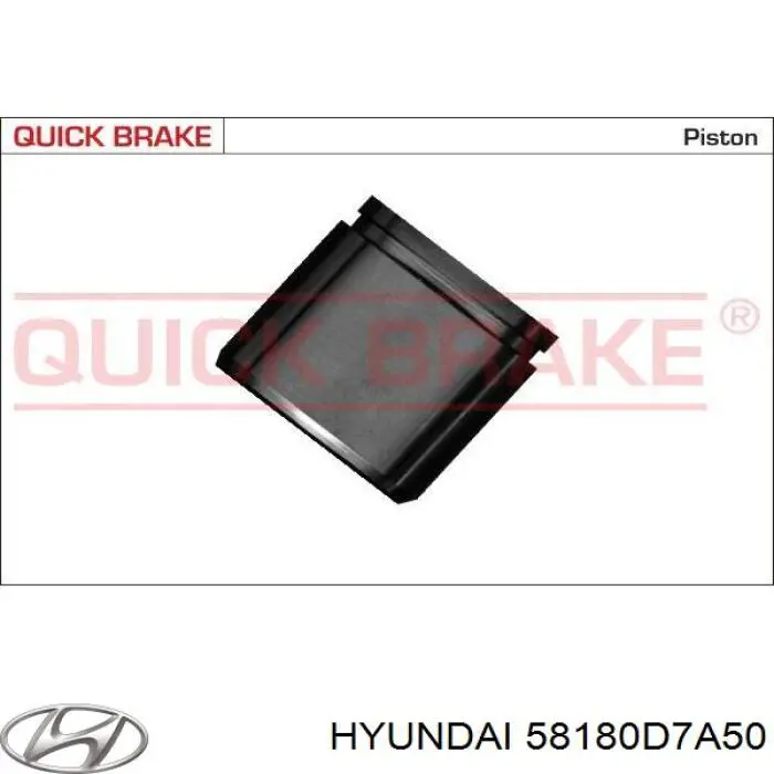 58180D7A50 Hyundai/Kia Suporte do freio dianteiro esquerdo
