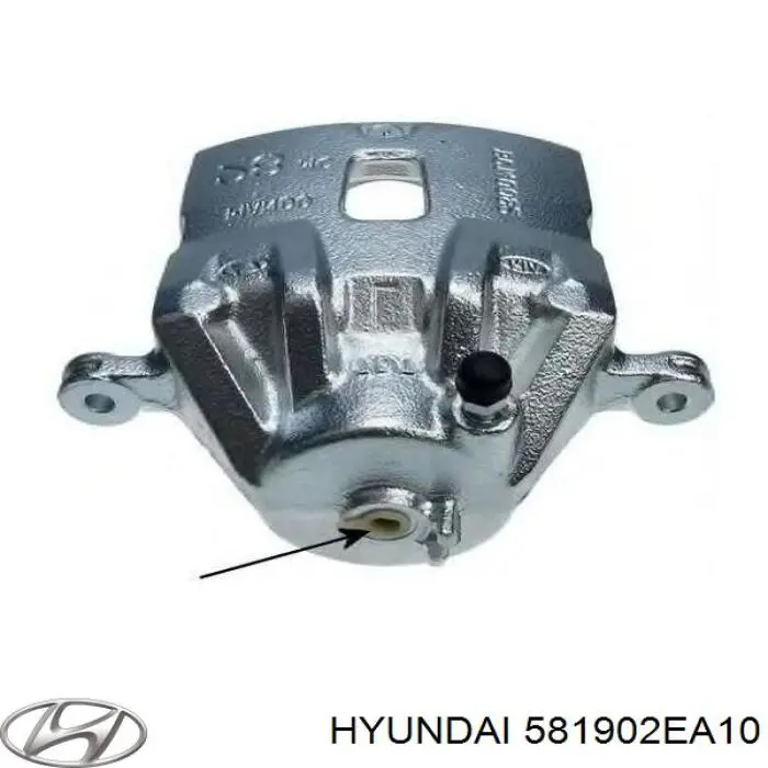 581902EA10 Hyundai/Kia Suporte do freio dianteiro direito