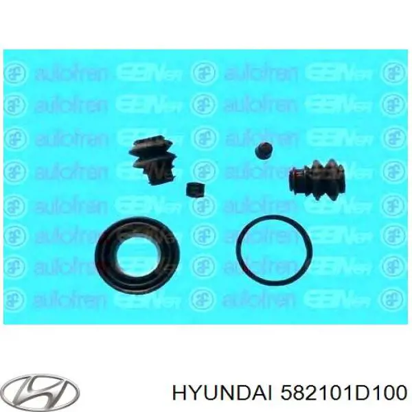 582101D100 Hyundai/Kia Suporte do freio traseiro esquerdo