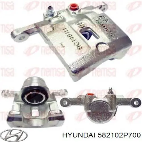 Compre 582102P700 Hyundai/Kia Suporte do freio traseiro esquerdo