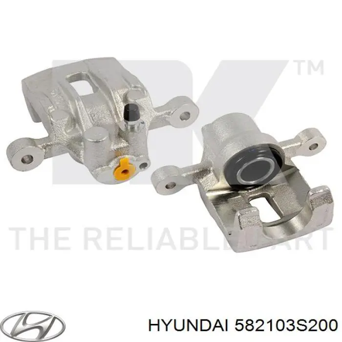 Compre 582103S200 Hyundai/Kia Suporte do freio traseiro esquerdo