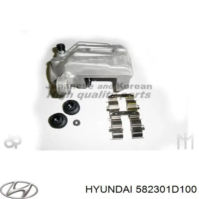 582301D100 Hyundai/Kia Suporte do freio traseiro direito