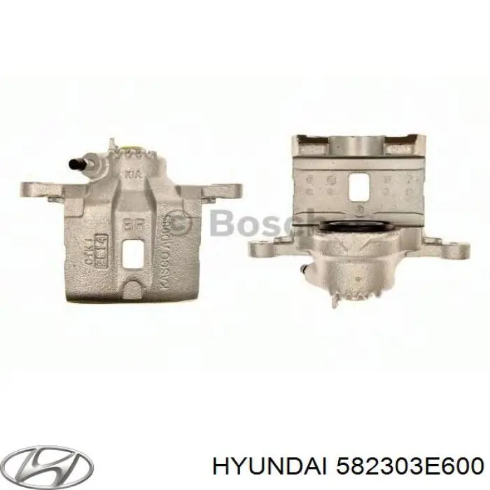 582303E600 Hyundai/Kia Suporte do freio traseiro direito