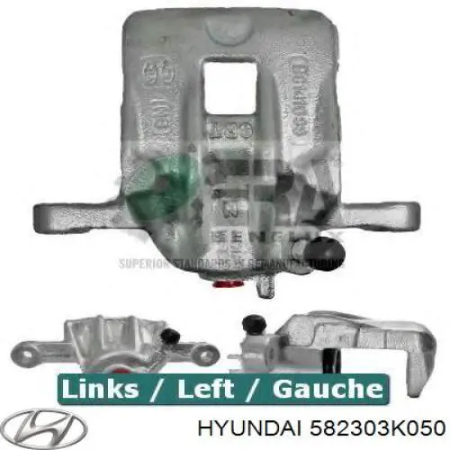 Compre 582303K050 Hyundai/Kia Suporte do freio traseiro direito