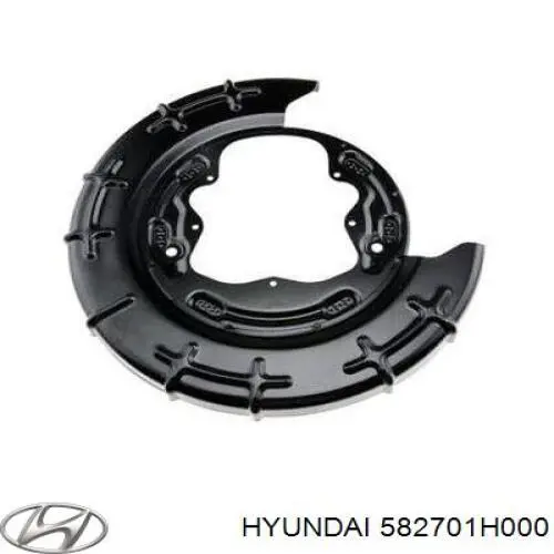582701H000 Hyundai/Kia Proteção direita do freio de disco traseiro