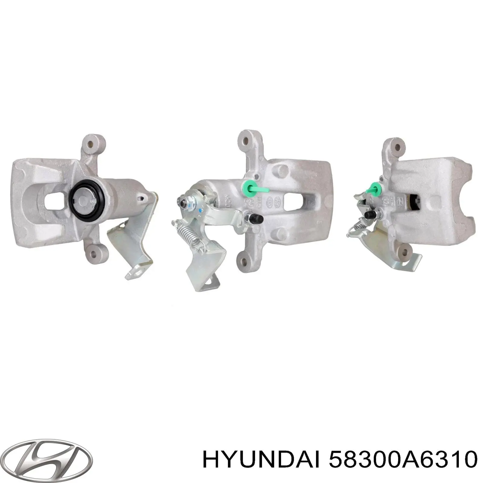 58300A6310 Hyundai/Kia Suporte do freio traseiro esquerdo