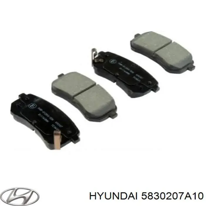 5830207A10 Hyundai/Kia Sapatas do freio traseiras de disco