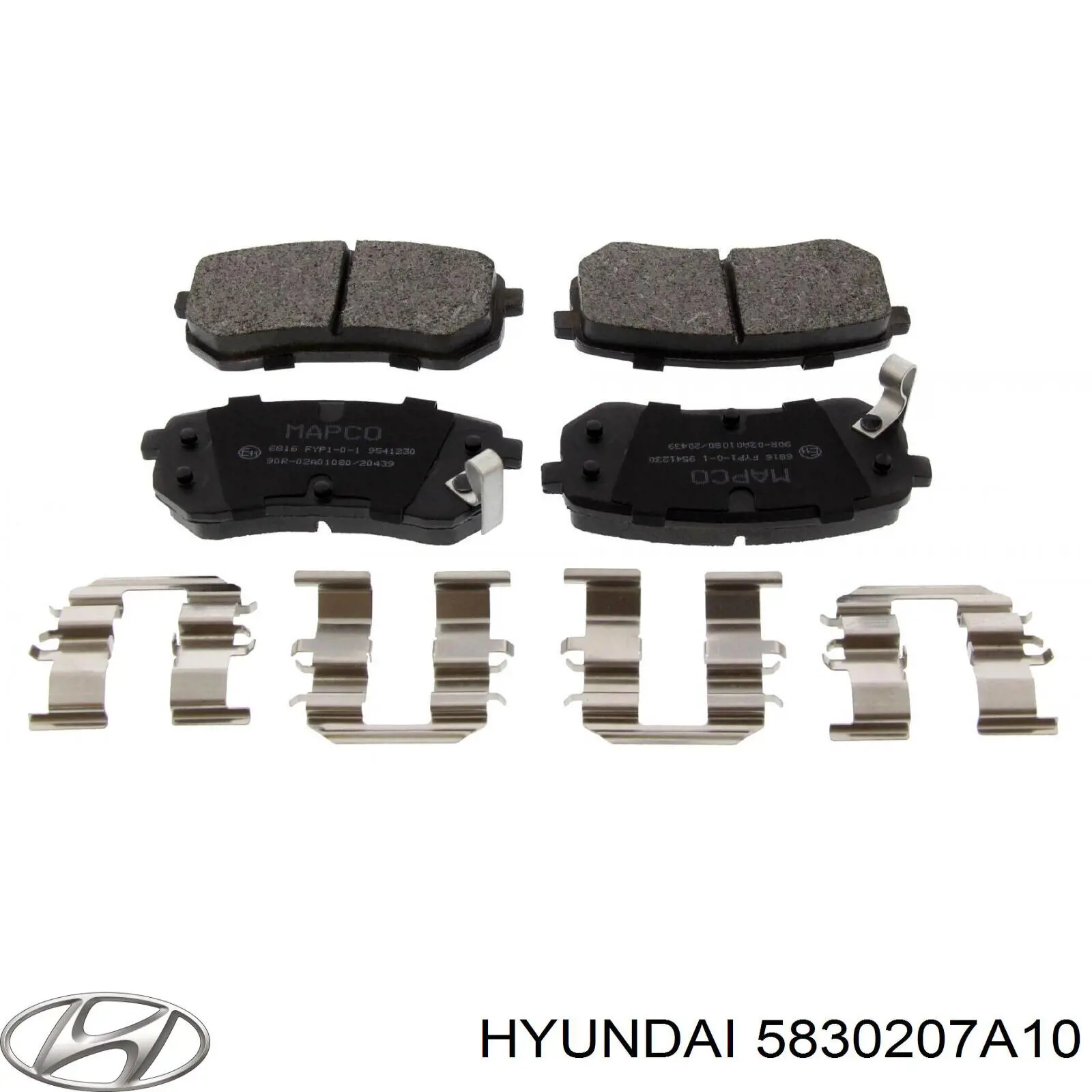 Sapatas do freio traseiras de disco Hyundai/Kia 5830207A10 preço, a partir de 25,49 USD