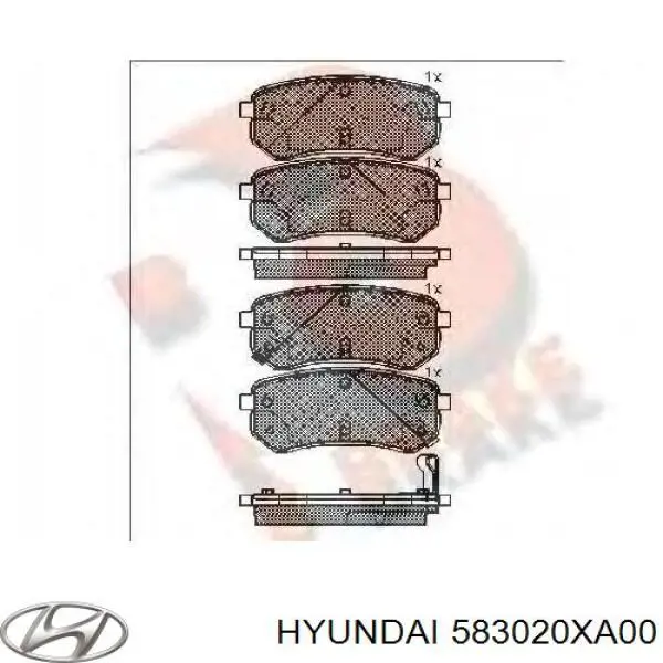 Compre 583020XA00 Hyundai/Kia Sapatas do freio traseiras de disco
