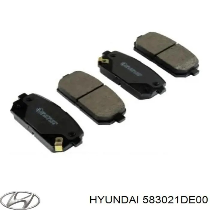 583021DE00 Hyundai/Kia Sapatas do freio traseiras de disco