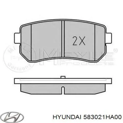 Sapatas do freio traseiras de disco Hyundai/Kia 583021HA00 preço, a partir de 49,11 USD