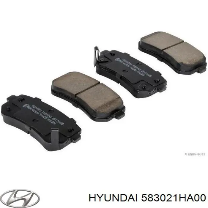 Compre 583021HA00 Hyundai/Kia Sapatas do freio traseiras de disco