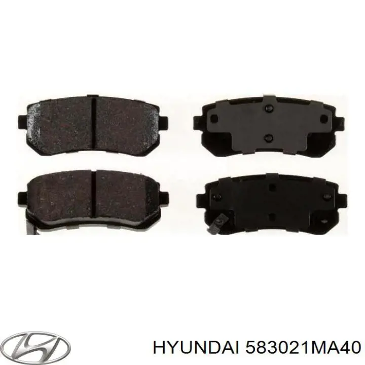 Compre 583021MA40 Hyundai/Kia Sapatas do freio traseiras de disco