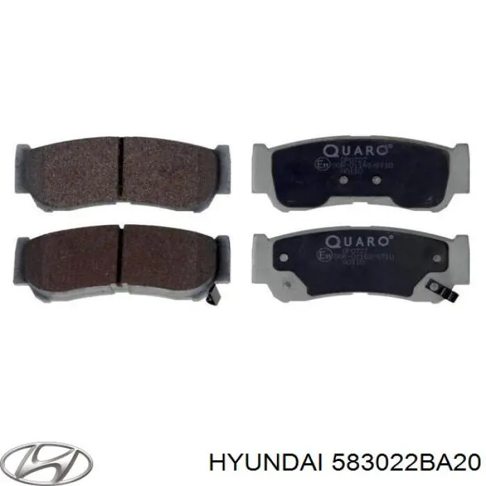 Sapatas do freio traseiras de disco Hyundai/Kia 583022BA20 preço, a partir de 26,26 USD