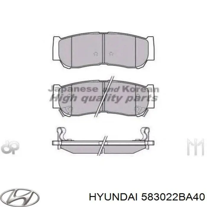 Sapatas do freio traseiras de disco Hyundai/Kia 583022BA40 preço, a partir de 26,26 USD